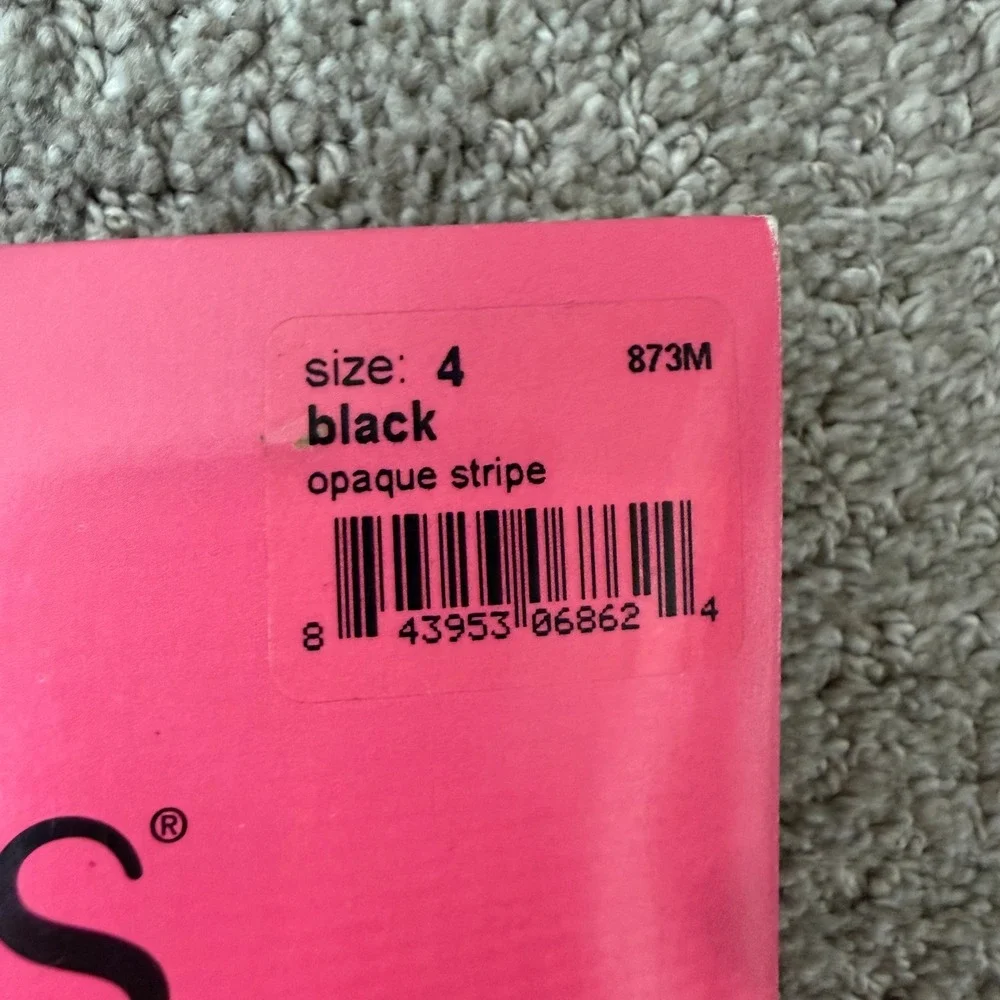 NWT‎ Spanx Marvelous Mama Assets Terrific Tights Maternity Opaque Stripe Black 4